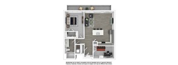 A-6-Type-B Floor Plan at The Arza Apartments, American Fork