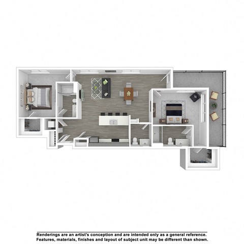 B-5-Type-B Floor Plan at The Arza Apartments, American Fork, 84003
