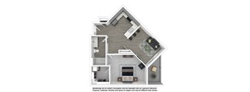 A-4-Type-B Floor Plan at The Arza Apartments, American Fork, 84003