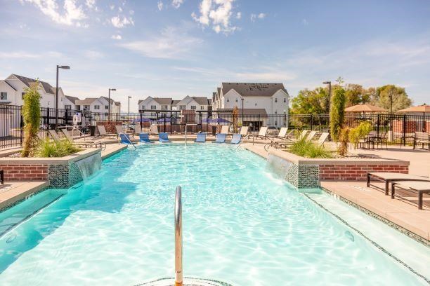 Glimmering Pool at Rivulet Apartments, American Fork, Utah