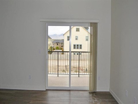 Large Sliding Glass Patio Door at Kimpton Square Senior Apartments, Midvale, Utah