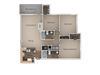 3 bedroom 2 bath Floor Plan 3 bedroom 2 bath Floor Plan at Pinehurst Apartments, Midvale, Utah