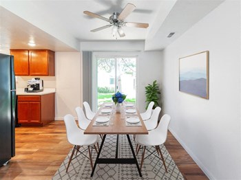 Restaurant Style Dining Room at Devonshire Court Apartments & Townhomes, Utah, 84341 - Photo Gallery 4