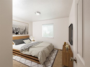 Main Bedroom at Devonshire Court Apartments & Townhomes, North Logan - Photo Gallery 6