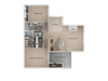 2 Bedroom 2 Bathroom Floor Plan 2 Bedroom 2 Bathroom Floor Plan at Promontory Point Apartments, Utah, 84094