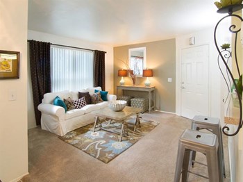 Modern Living Room Modern Living Room at Promontory Point Apartments, Sandy, Utah - Photo Gallery 3