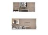 2 Bedroom 1 Bathroom Floor Plan 2 Bedroom 1 Bathroom Floor Plan at Broadmoor Village Apartments, West Jordan