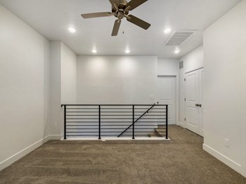 Upstairs Living Area with Ceiling Fan Upstairs Living Area with Ceiling Fan at Desert Sage Townhomes, Hurricane, 84737 - Photo Gallery 5