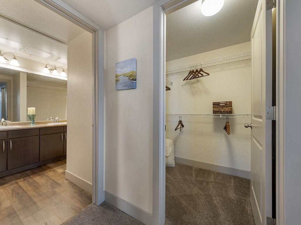 Walk In Closet in Primary Suite  at Avena Apartments, CO