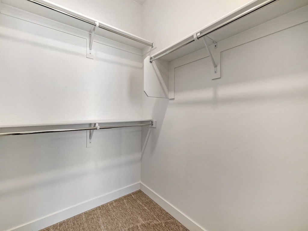 City Lofts Apartments has a walk in closet with lots of room