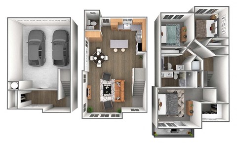 3 bedroom & 2.5 bathroom