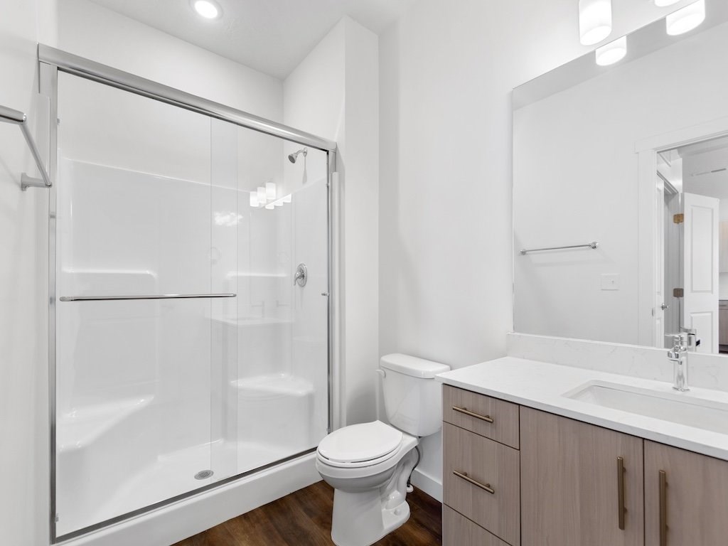 The Grove at Orchard Park Bright Bathroom