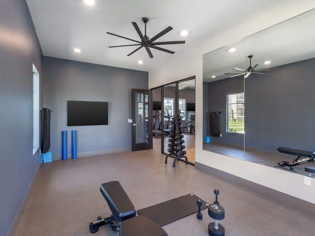 Yoga Room in Gym at The Veridian