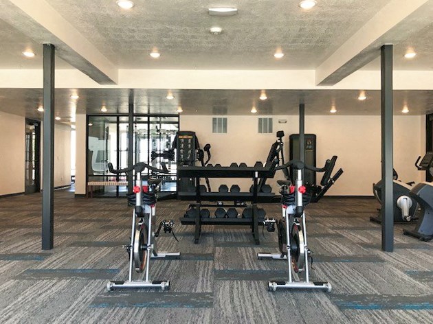 Fully Equipped Fitness Center at Foothill Lofts Apartments & Townhomes, Utah, 84341