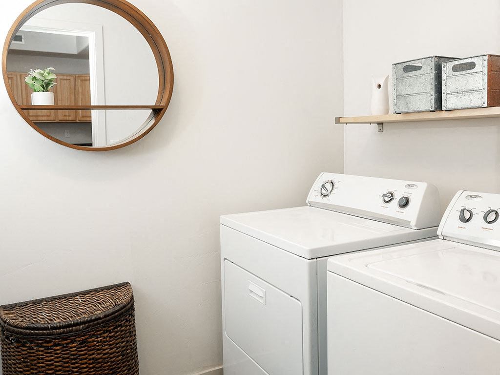 Full-size Washer And Dryer In Unit at Four Seasons at Southtowne Apartments, South Jordan