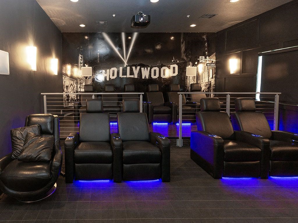 Private Movie Theater With Comfy Seating at Four Seasons at Southtowne Apartments, Utah, 84095