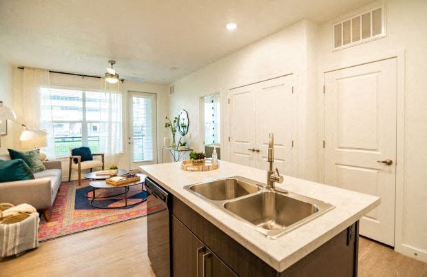 Open Kitchen at Garden Lofts Apartments, Salt Lake City, UT