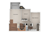 2 Bedroom 1 Bath Floor Plan 2 Bedroom 1 Bath Floor Plan at Canyon Club Apartments, California
