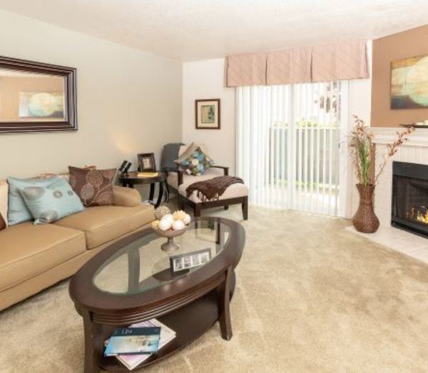 Modern Living Room Modern Living Room at Chesapeake Commons Apartments, California - Photo Gallery