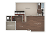 One Bed One Bath Floor Plan One Bed One Bath Floor Plan at Eucalyptus Grove Apartments, Chula Vista, CA, 91910
