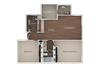 Two Bed One Bath Floor Plan Two Bed One Bath Floor Plan at Eucalyptus Grove Apartments, Chula Vista, 91910