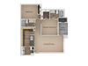 Two Bed Two Bath Floor Plan Two Bed Two Bath Floor Plan at Four Seasons at Southtowne Apartments, South Jordan