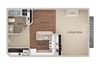 Studio Floor Plan Studio Floor Plan at Metropolitan Place Apartments, Renton, 98057