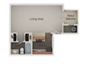 Studio Floor Plan Studio Floor Plan at River Point Apartments, Tucson