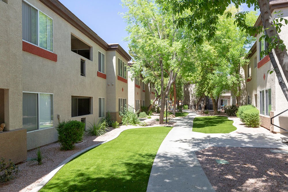 Walking Path at Canyon Ridge Apartments, Surprise, Arizona
