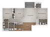 Two bedroom Two bathroom Floor Plan Two bedroom Two bathroom Floor Plan at Canyon Ridge Apartments, Surprise, Arizona