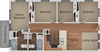 4 Bed 2 Bath Floor Plan 4 Bed 2 Bath Floor Plan at Creekside Villas Apartments, California