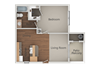 1 Bed 1 Bath Floor Plan 1 Bed 1 Bath Floor Plan at Ranchwood Apartments, Arizona