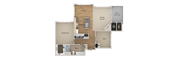 A3 1Bed_1Bath at Echo Ridge Apartments, Castle Rock, 80108