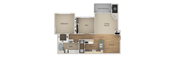 A5 with Den 1Bed 1Bath at Echo Ridge Apartments, Castle Rock, CO