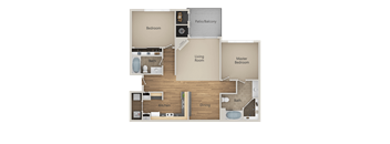 B1 2Bed_2Bath at Echo Ridge Apartments, Castle Rock, Colorado