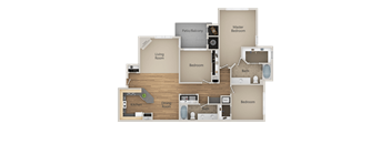 C1 3Bed_2Bath at Echo Ridge Apartments, Colorado