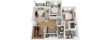 2X2A 2Bed_2Bath at Falls at Riverwoods Apartments & Townhomes, Utah