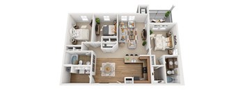 3X2A 3Bed_2Bath at Falls at Riverwoods Apartments & Townhomes, Logan, UT, 84321