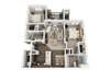2 Bedroom 2 Bathroom Floor Plan 2 Bedroom 2 Bathroom Floor Plan at Four Seasons Apartments & Townhomes, Utah, 84341