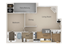 A2 1Bed_1Bath A2 1Bed_1Bath at Indigo Creek Apartments, Thornton