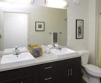 Modern Bathroom Fittings at Lofts at 7800Â Apartments, Midvale, UT, 84047