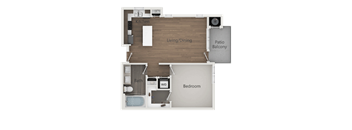 1x1A_2D at Lofts at 7800 Apartments, Midvale, 84047