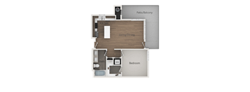 1x1B_2D at Lofts at 7800 Apartments, Midvale, Utah