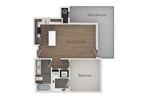 1x1B_2D at Lofts at 7800 Apartments, Midvale, Utah