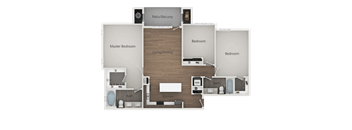 3x2_2D at Lofts at 7800 Apartments, Utah