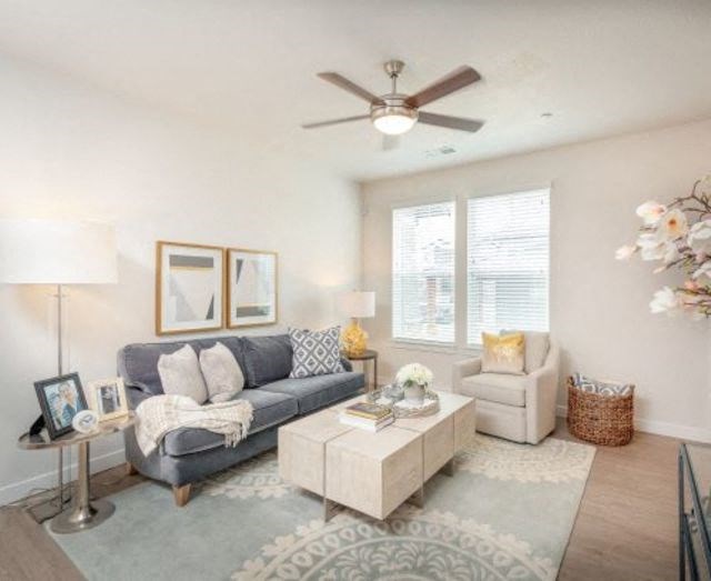 Living Room With Plenty Of Natural Lights at Parc on 5th Apartments & Townhomes, American Fork, UT, 84003