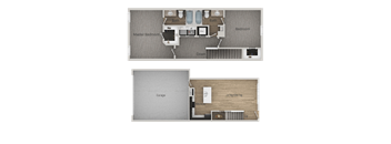 2Bed_2Bath 2D at Parc on 5th Apartments & Townhomes, American Fork, UT