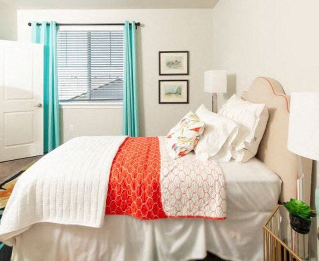Beautiful Bright Bedroom With Windows Beautiful Bright Bedroom With Wide Windows at Parc on Center Apartments & Townhomes, Utah, 84057 - Photo Gallery
