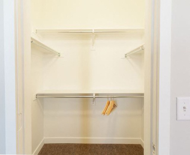 Generous Walk-In Closets With Shelving at Parc on Center Apartments & Townhomes, Orem, Utah