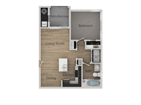 1Bed_1Bath at Parc on Center Apartments & Townhomes, Utah